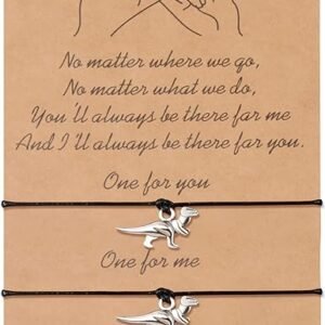 Matching Distance Charm Bracelets - Relationship Gifts