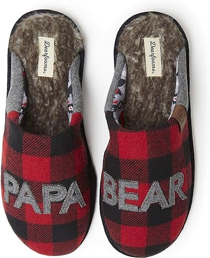 Men's Papa Bear Christmas Slipper