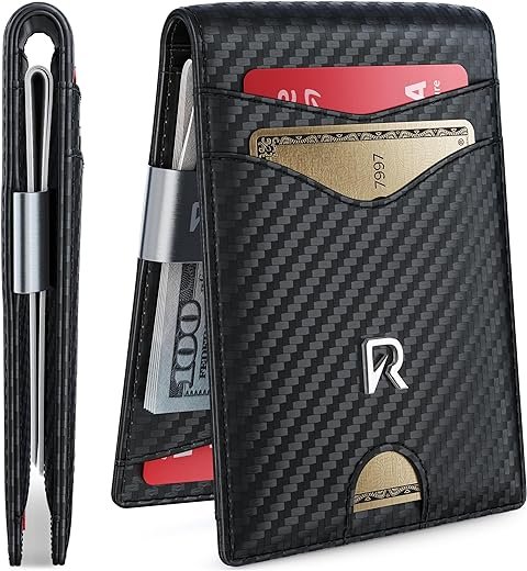 Men's RFID Blocking Slim Carbon Fiber Wallet