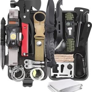 Men's Survival Gear Kit - Camping, Hunting, Fishing