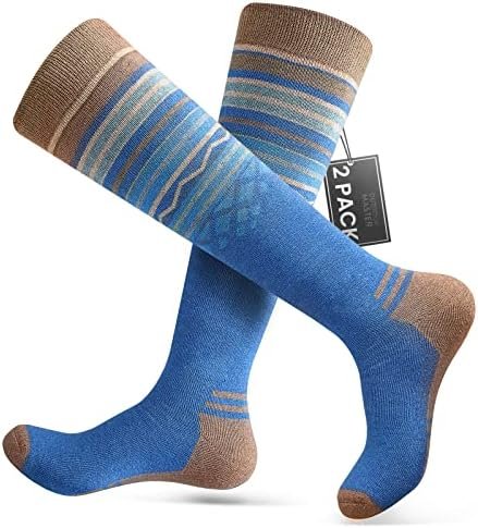 Merino Wool Ski Socks 2-Pack