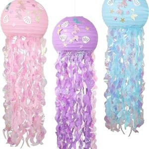 Mermaid Jellyfish Paper Lanterns: 3-Pack