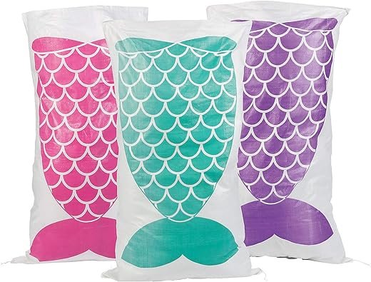 Mermaid Potato Sack Race Bags (set of 12)
