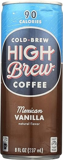 Mexican Vanilla Cold Brew Coffee, 8 Oz (Pack of 12)