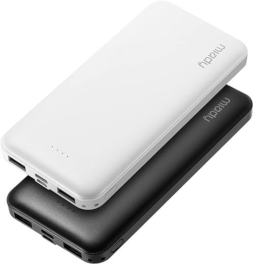 Miady Dual USB Portable Charger, 10000mAh