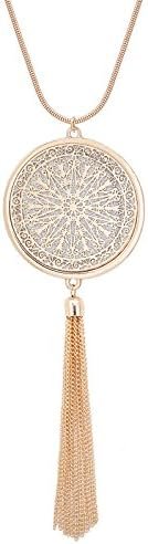 MOLOCH Long Necklaces with Circle Pendant