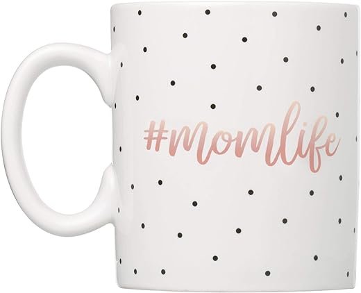 Mom Life Mug, Ceramic Coffee Cup