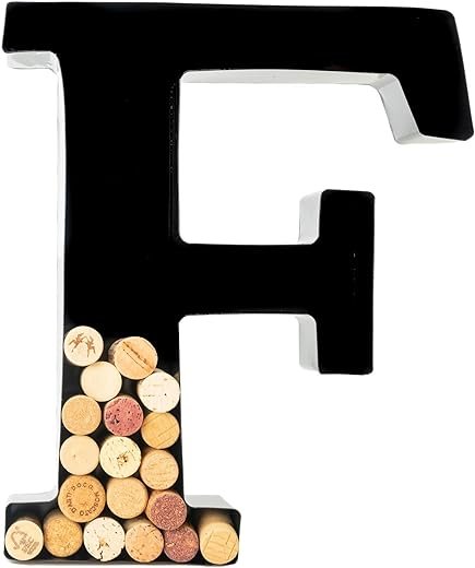 Monogram Wine Cork Holder - Letter F
