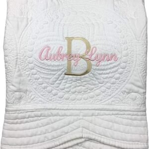 Monogrammed Baby Quilt Blankets - Personalized & Soft