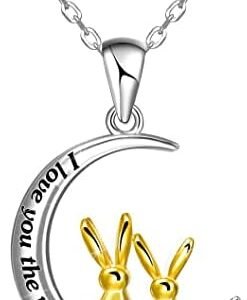 Moon and Back Necklace for Women