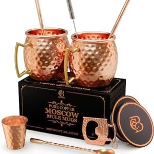 Moscow Mule Copper Mugs Gift Set