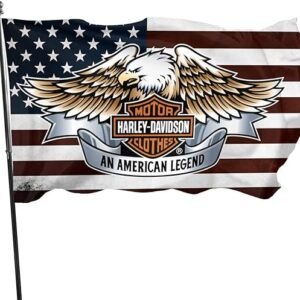 Motorcycle Lovers Flag - Vivid and Fade Proof