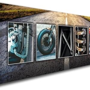 Motorcycle Personalized Name Art Print
