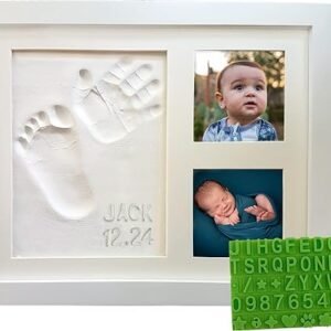 Mushroom Baby Hand/Footprint Clay Keepsake Kit