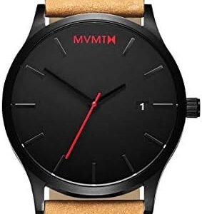 MVMT Men's 45MM Analog Watch with Leather Strap