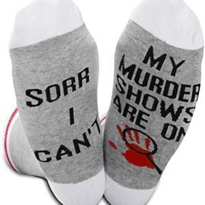 Mystery Movie Lover Murder Show Socks
