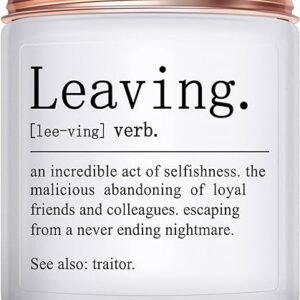 Naughty Farewell Candle Gift for Coworker