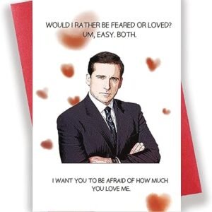Naughty Office Anniversary Card for Him/Her