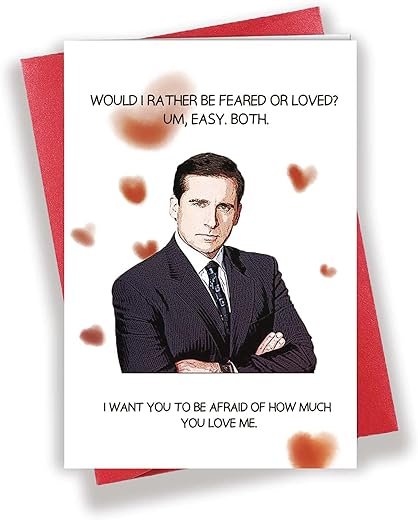 Naughty Office Anniversary Card for Him/Her