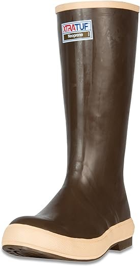 Neoprene Men's Fishing Boots, Copper & Tan