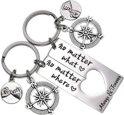 No Matter Where Keychain Set
