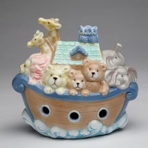 Noah's Ark Piggy Bank, 4" Height