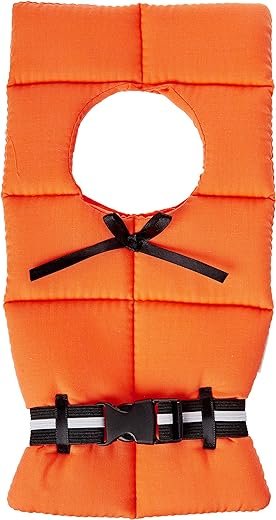 Orange Life Preserver Wine Bottle Cover