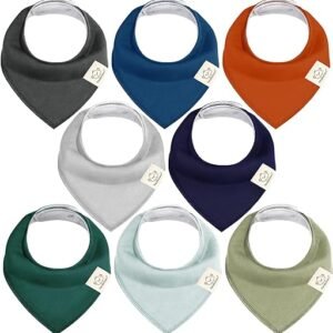 Organic Baby Bandana Drool Bibs (Hunter)