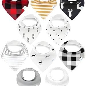 Organic Cotton Baby Bandana Bibs