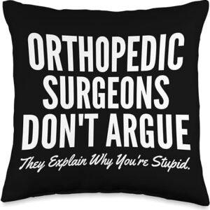 Orthopedic Surgeons Explain, Throw Pillow