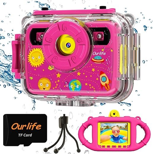 Ourlife Kids Underwater Camera - Selfie Waterproof Toy