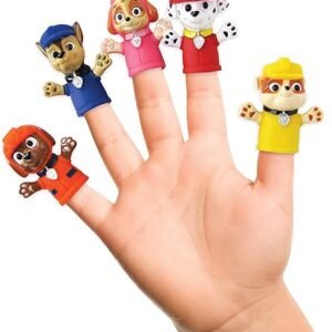 Paw Patrol Finger Puppets - Educational Bath Toys (Pack of 5)