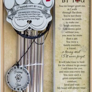 Pawprint Pet Memorial Wind Chime