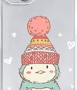 Penguin Pattern Clear Case for iPhone 13 (6.1 inch)