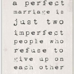 Perfect Marriage Wall Plaque by Daphne Polselli