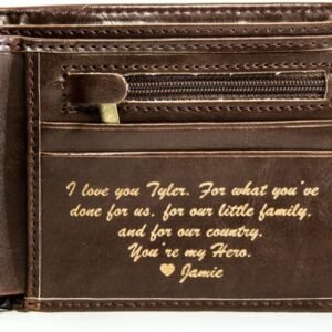 Personalized Bifold Wallet - Brown