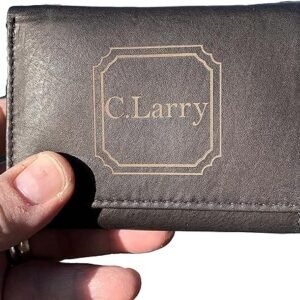 Personalized Brown Leather Men's Wallet
