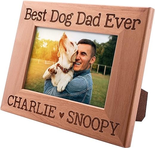 Personalized Dog Dad Picture Frame - Father's Day Gift