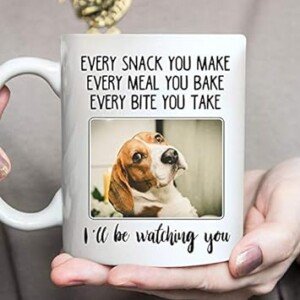 Personalized Dog Mug - Watchful Snack Companion
