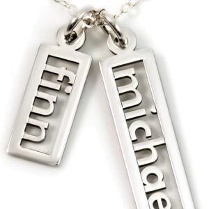 Personalized Double Necklace in Sterling Silver