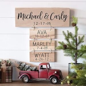 Personalized Family Wood Sign