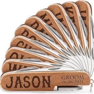 Personalized Pocket Knife Set - 10 Fonts, Custom Engraved