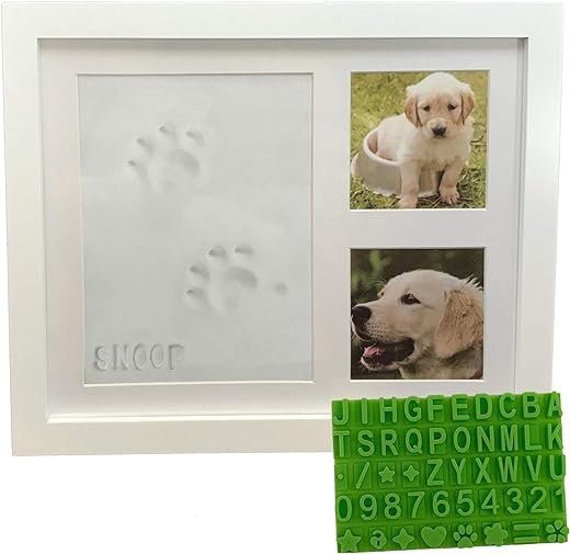 Pet Pawprint Keepsake Kit & Picture Frame