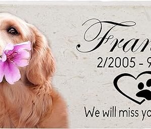 Photo Pet Memorial on Limestone - 12x6