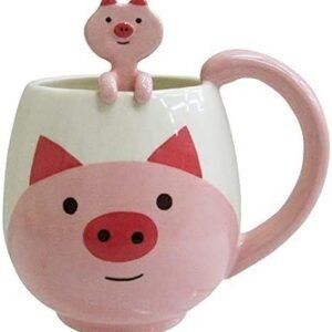 Pig Funny Coffee Mug with Spoon