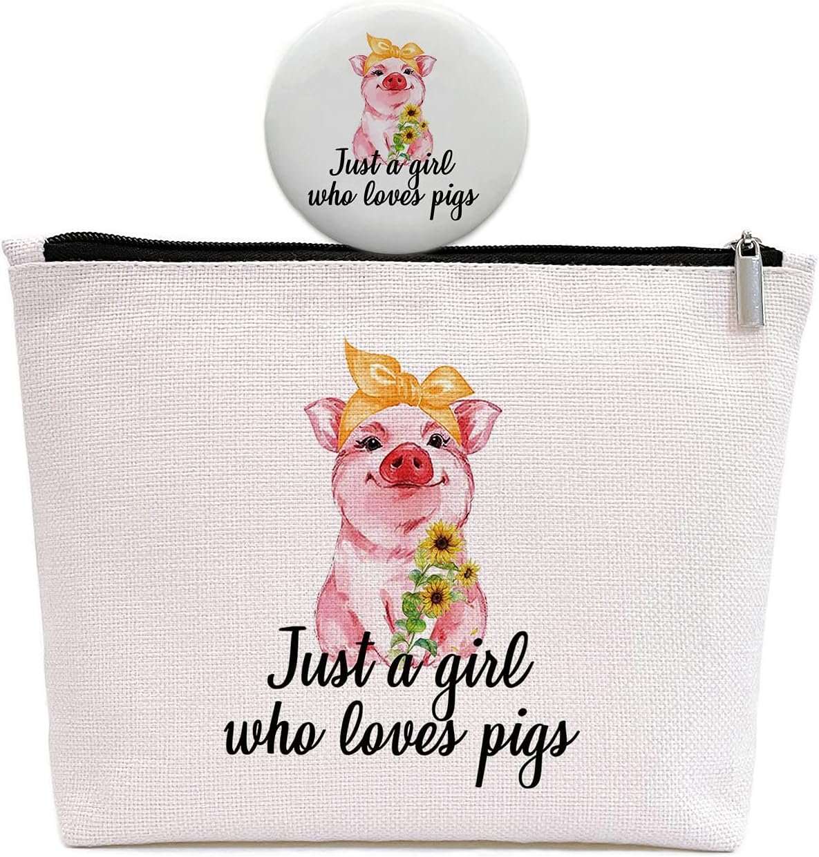 Pigs Lover Gift: Cute Pig Makeup Bag