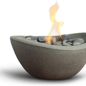 Portable Concrete Fire Pit | Clean Burning, Smoke-Free