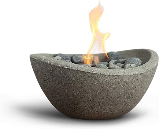 Portable Concrete Fire Pit | Clean Burning, Smoke-Free