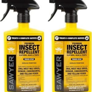 Premium Permethrin Clothing Insect Repellent, Twin Pack