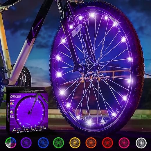 Purple Bike Lights: Easter Basket Stuffers